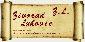 Živorad Luković vizit kartica